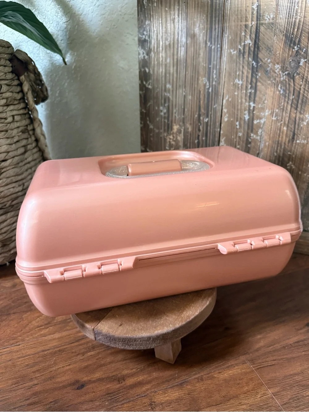 Caboodles On The Go Girl Rose Gold Metallic Makeup Case W/Mirror Ultra Exclusive